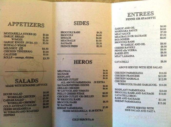 Raffaele's on Central - Pearl River, NY menu_pic