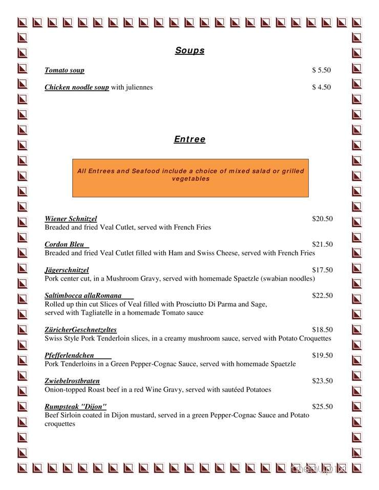 Riedo - Clearwater, FL menu_pic