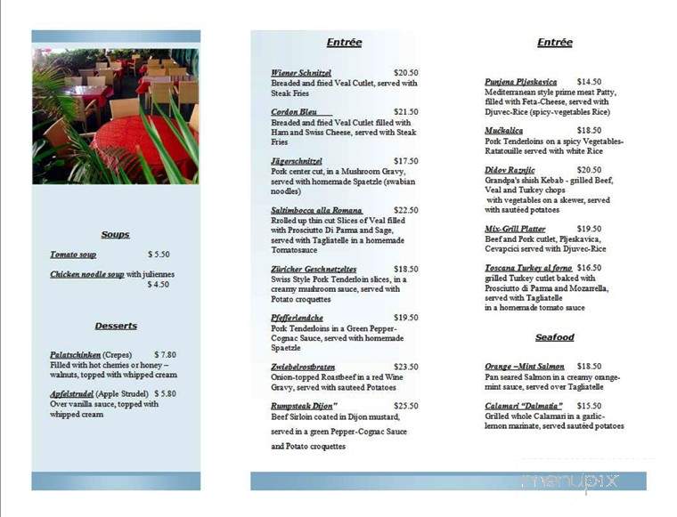 Riedo - Clearwater, FL menu_pic