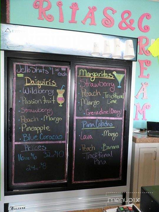 Rita's & Cream - Crystal Beach, TX menu_pic