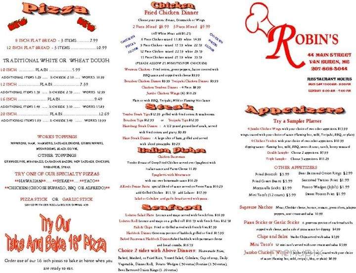 Rita's Catering & Dining - Van Buren, ME menu_pic