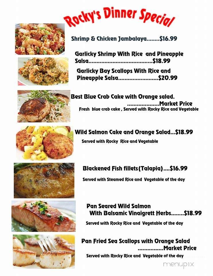 Rocky Cola Seafood - Ocala, FL menu_pic