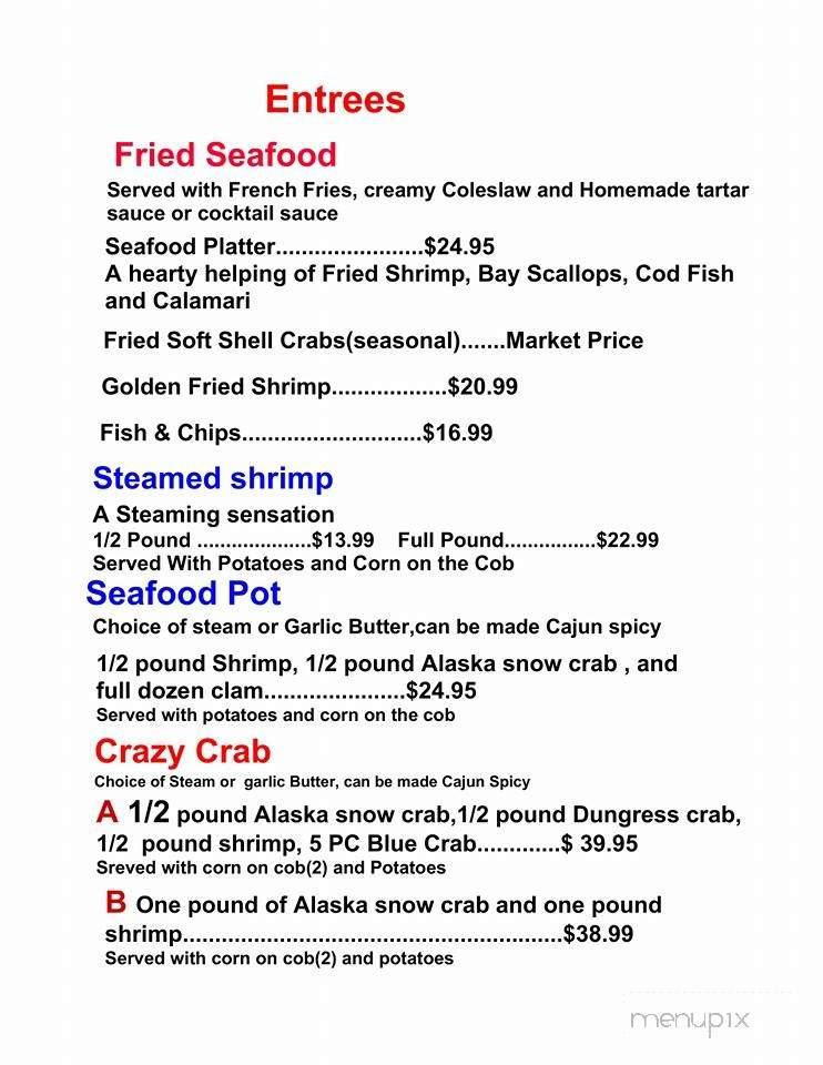 Rocky Cola Seafood - Ocala, FL menu_pic