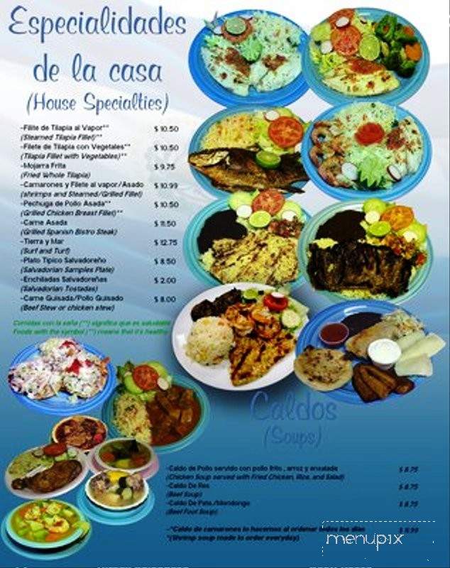 Rosie's Pupuseria - Garland, TX menu_pic