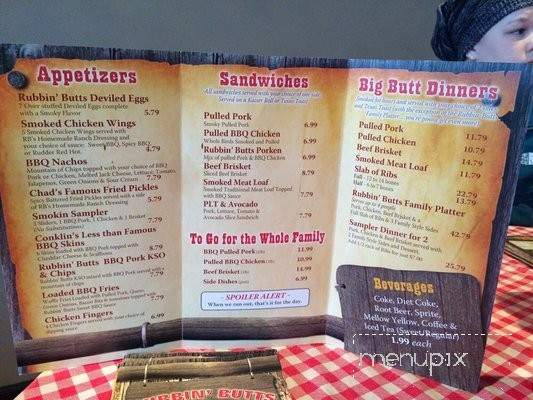 Rubbin' Butts BBQ - Sellersburg, IN menu_pic