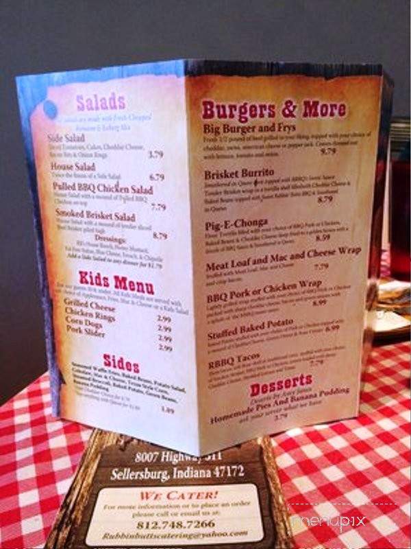 Rubbin' Butts BBQ - Sellersburg, IN menu_pic