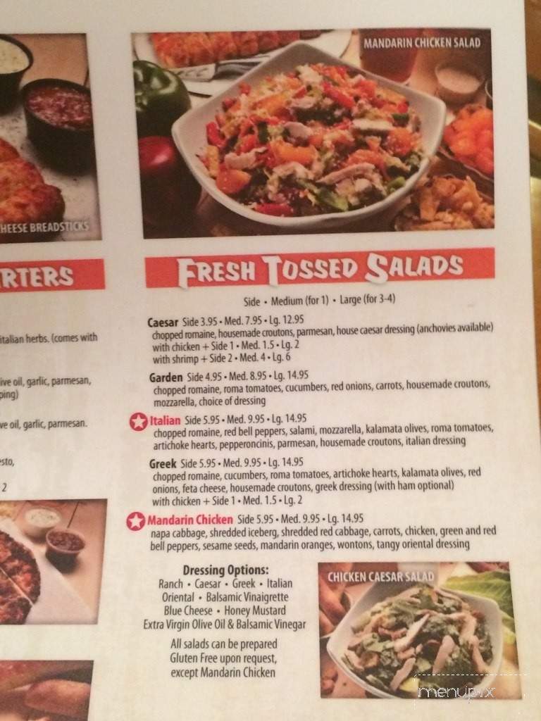 Rustic Fire - Paso Robles, CA menu_pic