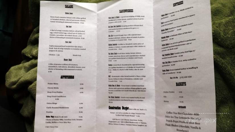 Rustic Grill - Sault Ste Marie, MI menu_pic