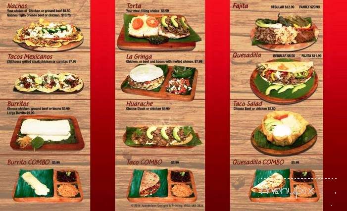 Salgado's Fresh Mex & Grille - Shelbyville, KY menu_pic