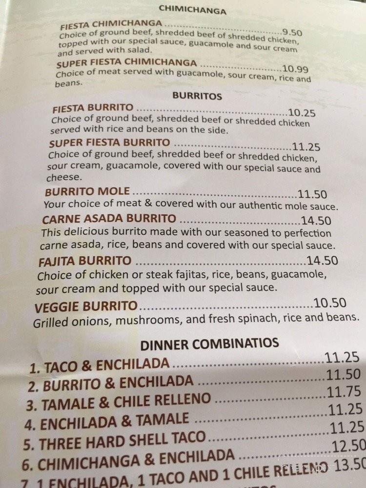Salsa 7 - Puyallup, WA menu_pic