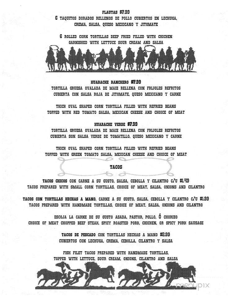 Salsa Rica - Keizer, OR menu_pic