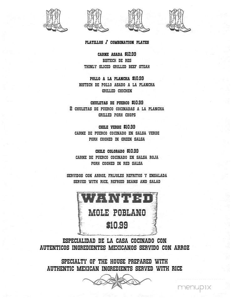 Salsa Rica - Keizer, OR menu_pic