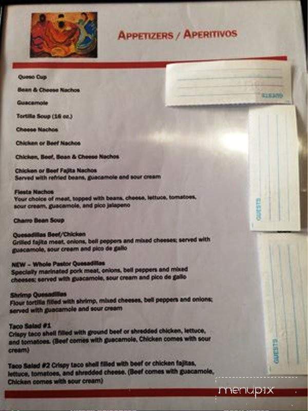 San Marcos Mexican Grill - Melissa, TX menu_pic