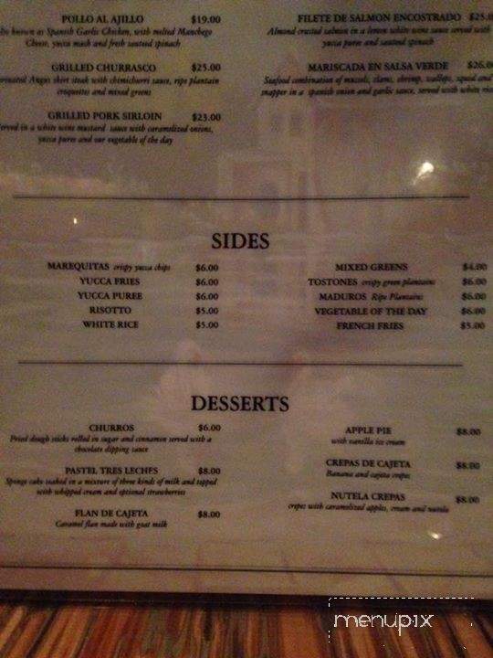 Sangria Tapas & Wine - Flushing, NY menu_pic