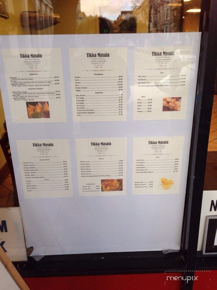 Sarvi Restaurant - San Francisco, CA menu_pic