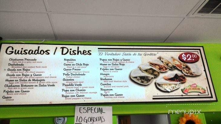 Sazon Los Abuelos - Houston, TX menu_pic