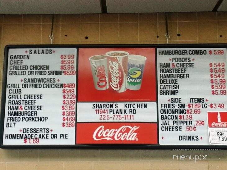 Menu of Sharon's Kitchen in Baton Rouge, LA 70811