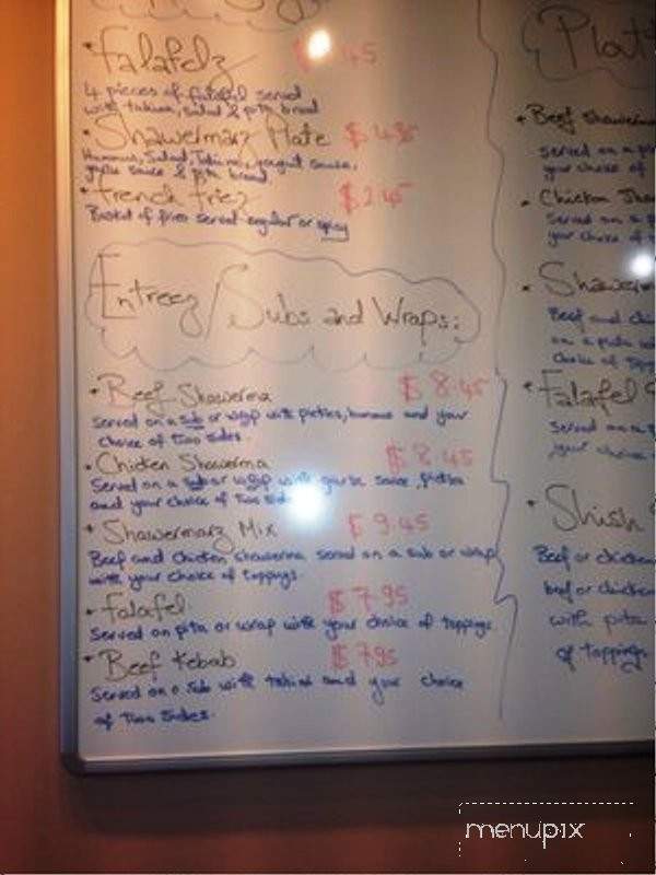 Shawermarz - Baltimore, MD menu_pic
