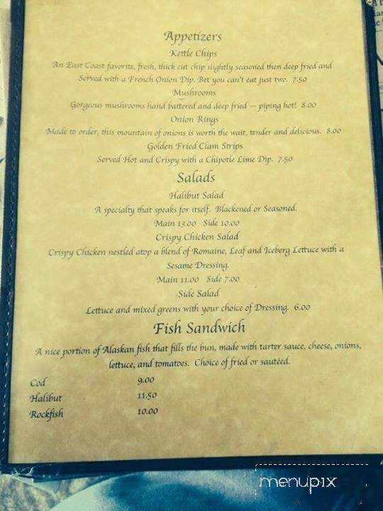 Sherri's at 5th - Anchorage, AK menu_pic