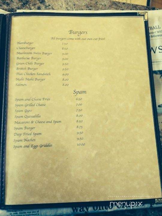 Sherri's at 5th - Anchorage, AK menu_pic