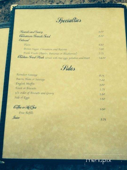 Sherri's at 5th - Anchorage, AK menu_pic