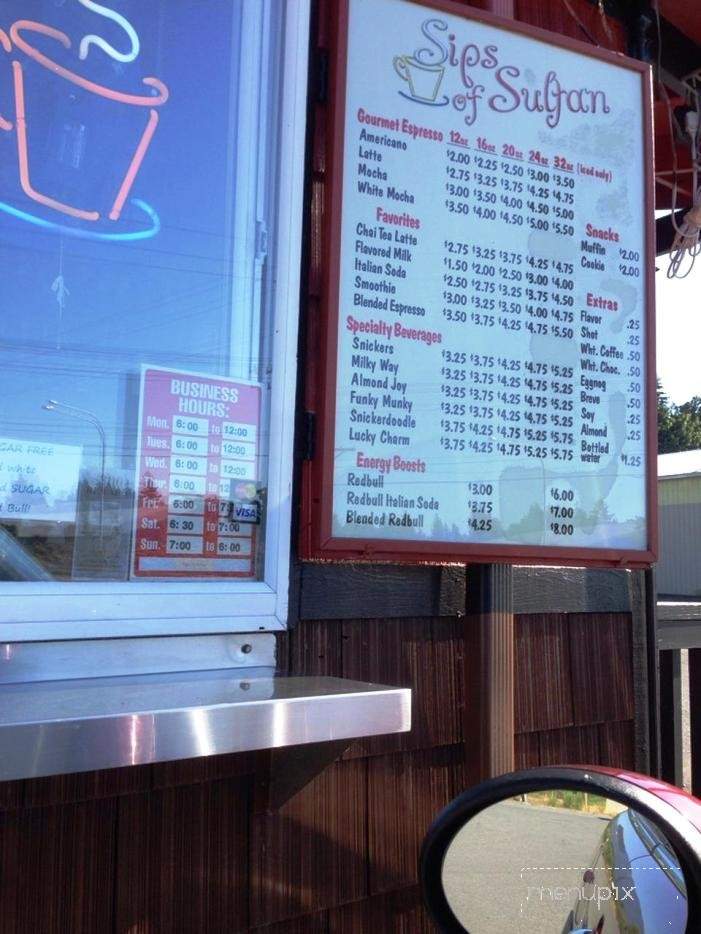 Sips of Sultan - Sultan, WA menu_pic