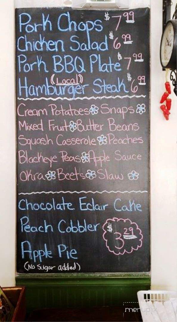Sisters Cafe - Bunn, NC menu_pic