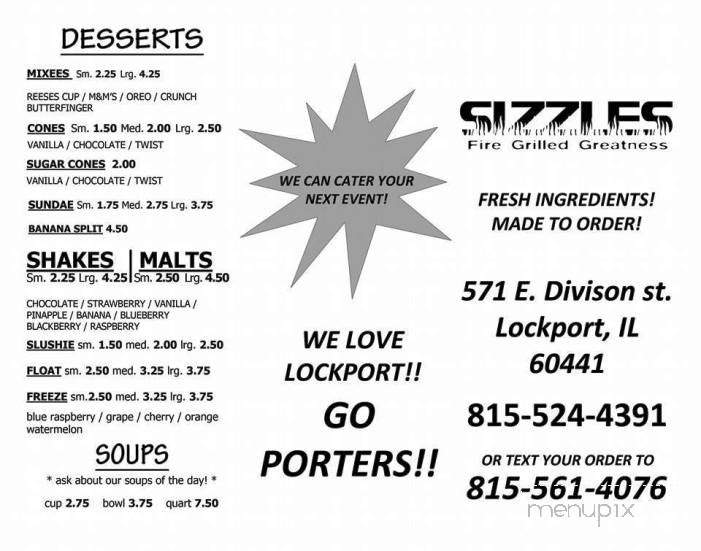 /380274137/Sizzles-Lockport-IL - Lockport, IL