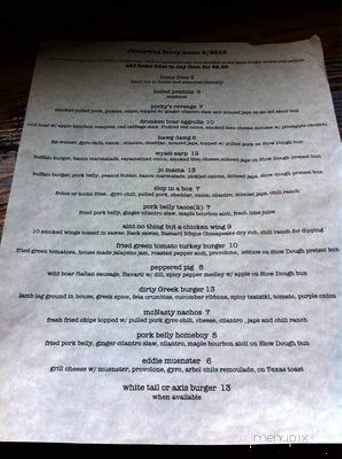 Skallywag Suds n' Grub - Kemah, TX menu_pic