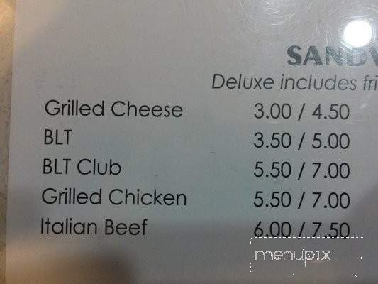 Skeeters Diner - Whiting, IN menu_pic