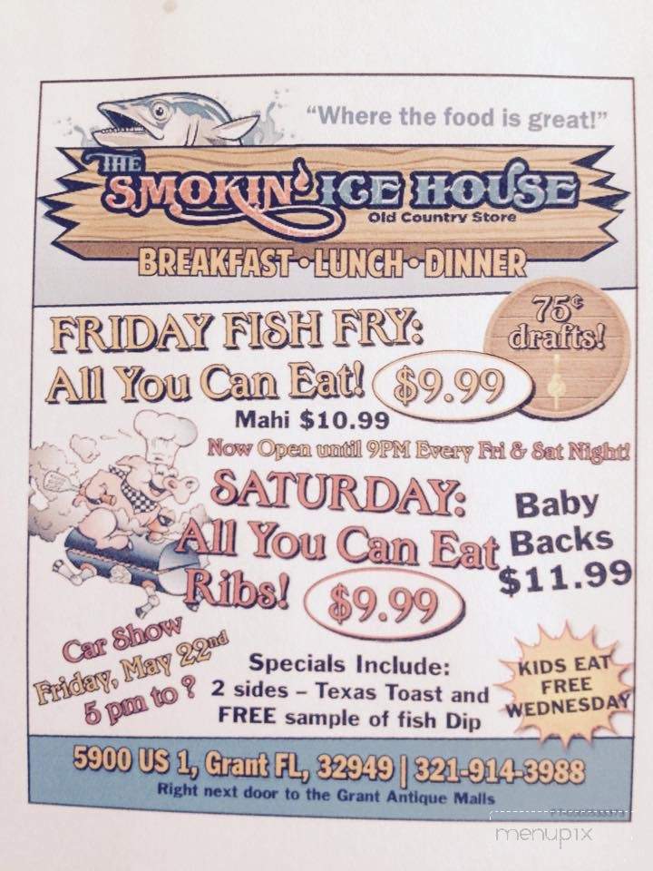 Smokin' Ice House - Grant-Valkaria, FL menu_pic