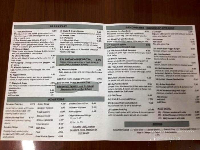 Smokin' Ice House - Grant-Valkaria, FL menu_pic