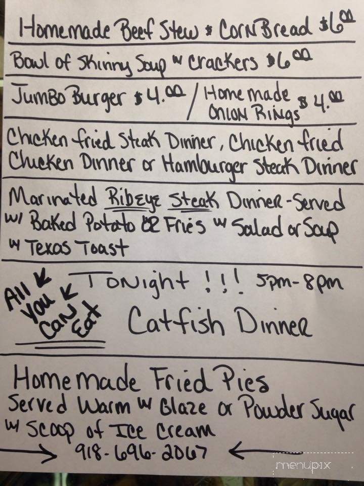 Somethin' Sweet - Stilwell, OK menu_pic