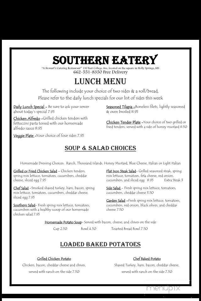 Southern Eatery - Holly Springs, MS menu_pic