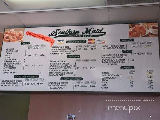 /380276402/Southern-Maid-Donuts-Menu-Houston-TX - Houston, TX