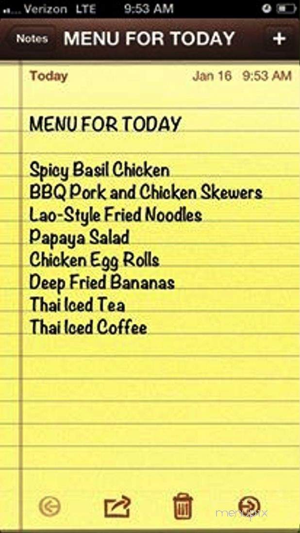 Spicy Papaya - Renton, WA menu_pic
