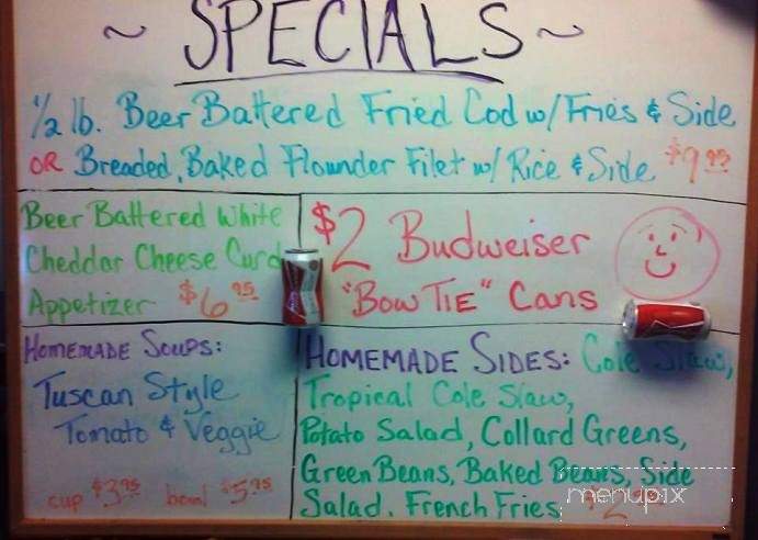 Sportz Landmark Bar & Grill - Sarasota, FL menu_pic