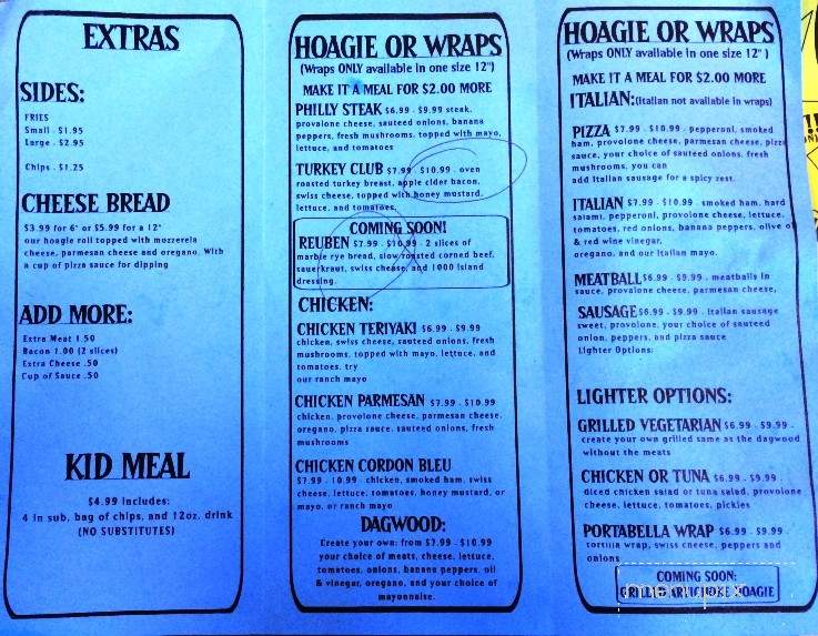 Spuckies Subs - Pensacola, FL menu_pic