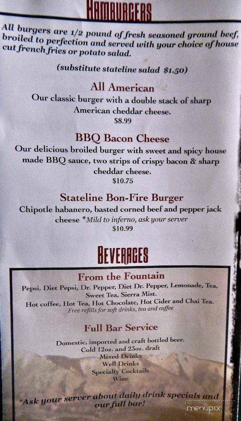 State Line Bar & Grill - Dove Creek, CO menu_pic