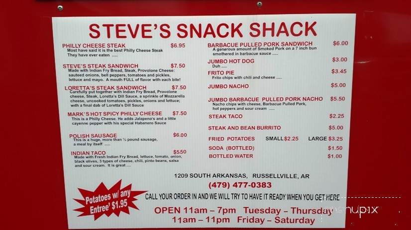 /380271477/Steves-Snack-Shack-Russellville-AR - Russellville, AR