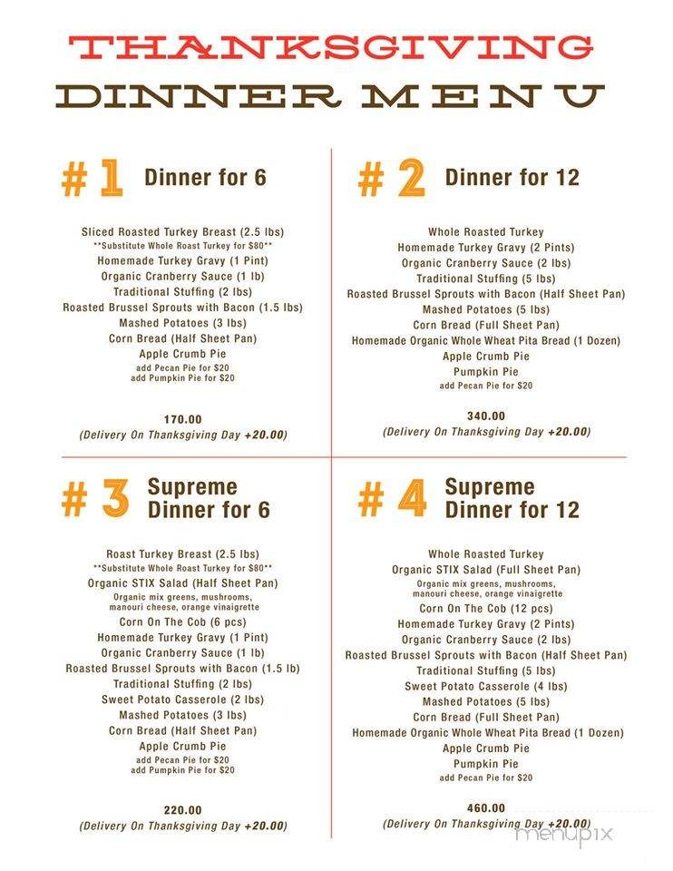 Stix - Astoria, NY menu_pic