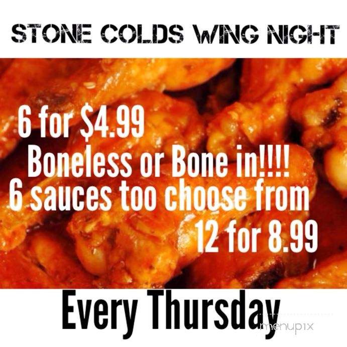 Stone Cold Seb's Pub and Grill - La Follette, TN menu_pic