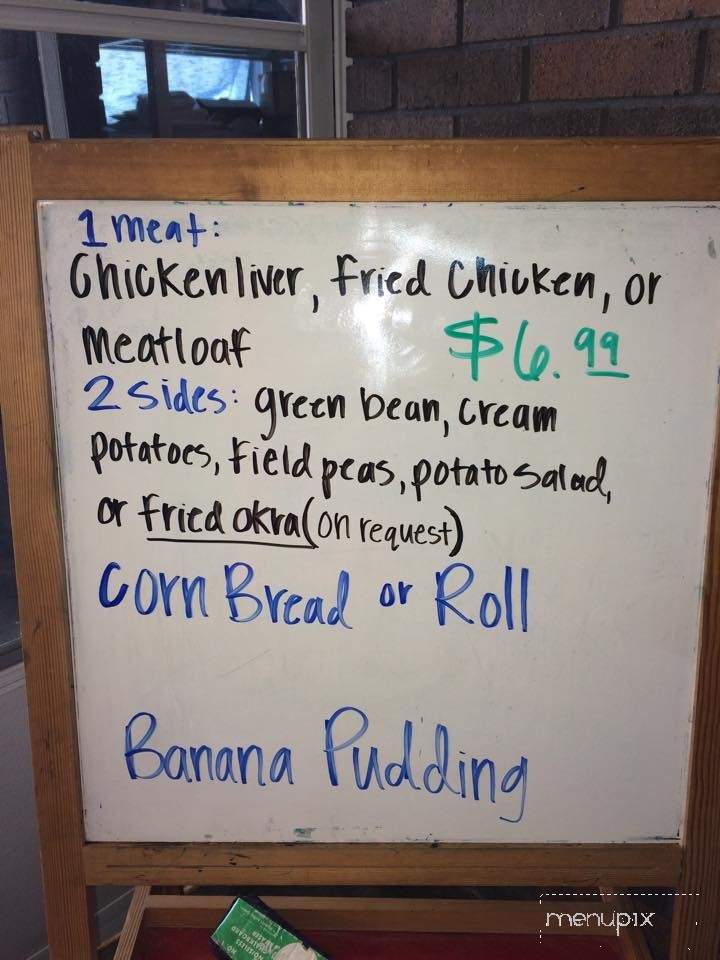 Studio Cafe - Clanton, AL menu_pic