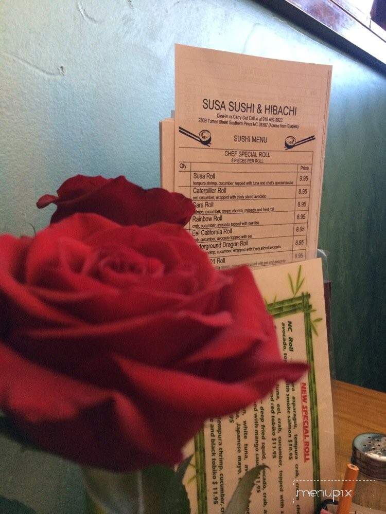Susa Sushi Hibachi - Southern Pines, NC menu_pic