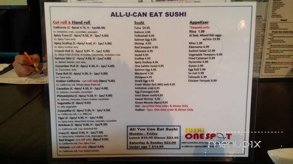 /380268673/Sushi-One-Spot-Menu-Rancho-Cucamonga-CA - Rancho Cucamonga, CA