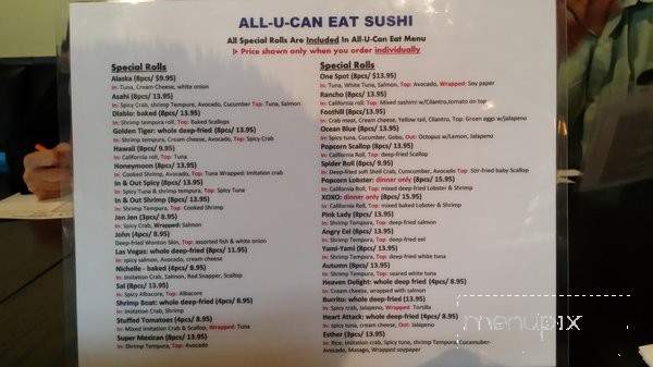 /380268673/Sushi-One-Spot-Menu-Rancho-Cucamonga-CA - Rancho Cucamonga, CA