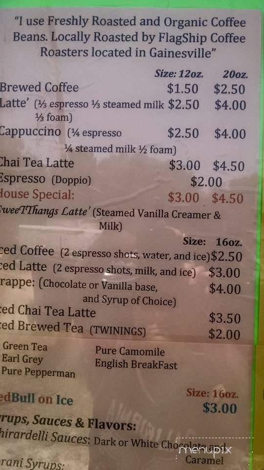 Sweetthangs - Fernandina Beach, FL menu_pic
