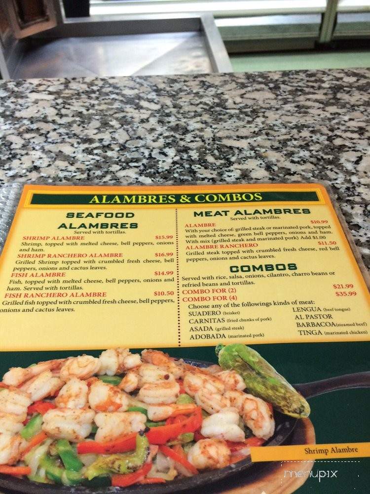 Tacos Junior - Denver, CO menu_pic