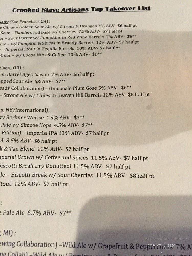 Tap n' handle - Fort Collins, CO menu_pic