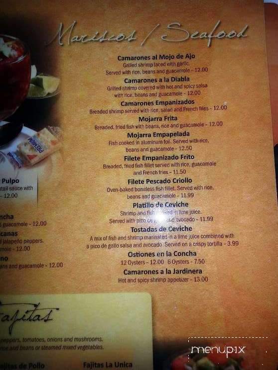 Taqueria la Unica Mexican Restaurant - Fort Mill, SC menu_pic